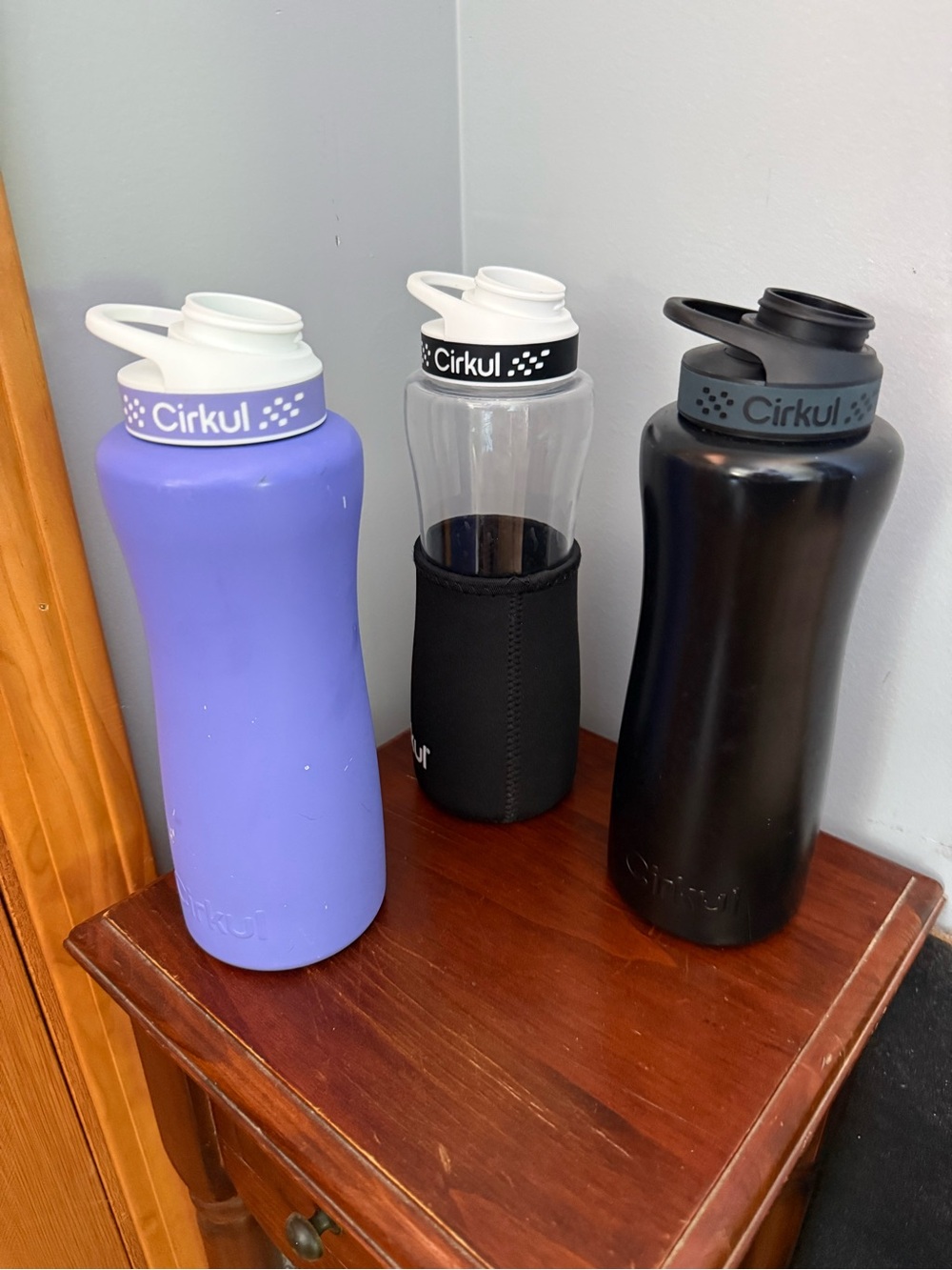 Reusable Cirkle Water Bottles - Set of Three